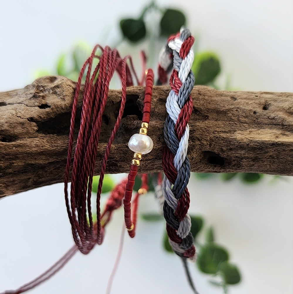 Bohemian style stackable bracelets
